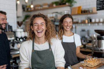two people in cafe