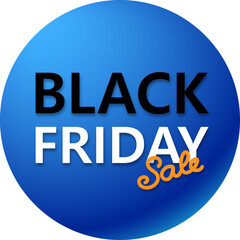 black friday sale icon blue