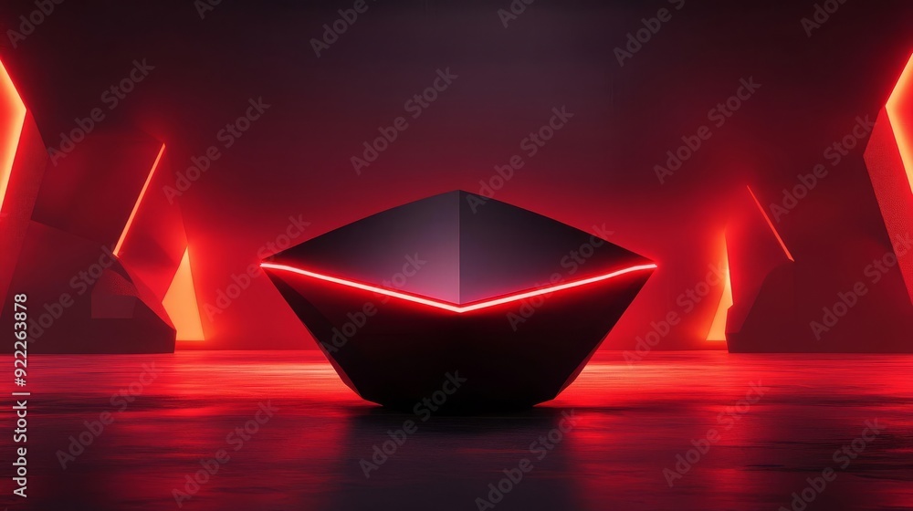 Poster explore the future cuttingedge technology and dynamic layered visuals in sleek design for innovative