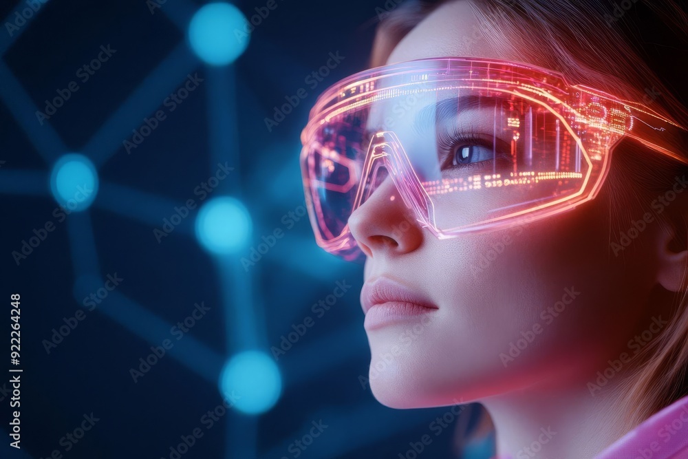 Poster exploring holographic data layers a vision of futuristic design with sleek modern aesthetics