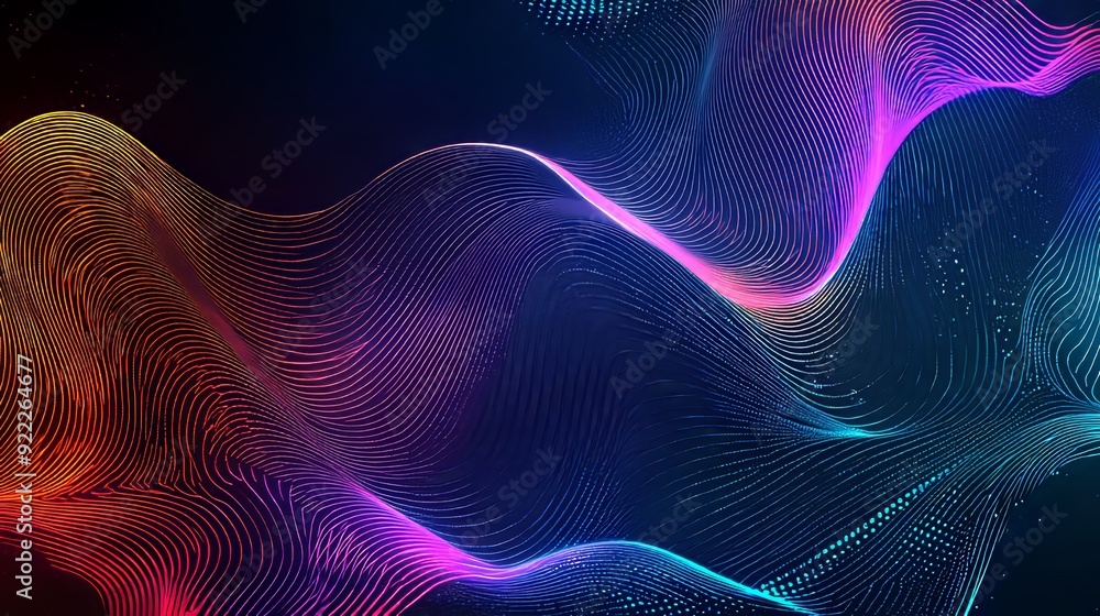 Poster abstract business 3d illustration neural cells concept. big data concept. digital neural network. in