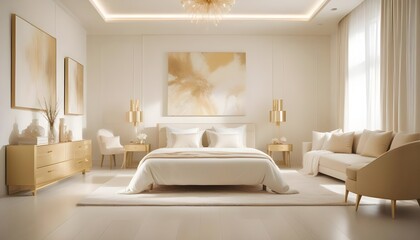 Photo interior modern design room 3d illustration