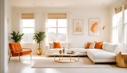 Fototapeta premium Photo interior modern design room 3d illustration