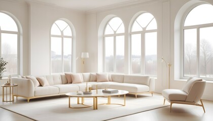 Fototapeta premium Photo interior modern design room 3d illustration