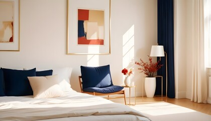 Photo interior modern design room 3d illustration
