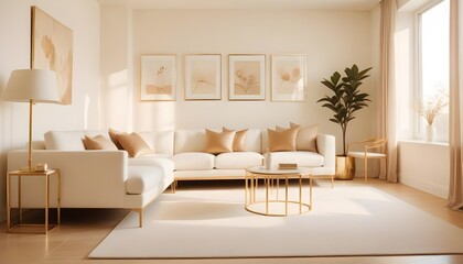 Fototapeta premium Photo interior modern design room 3d illustration