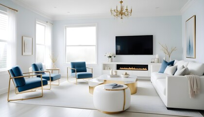 Fototapeta premium Photo interior modern design room 3d illustration