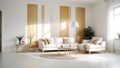 Photo interior modern design room 3d illustration