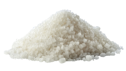 Isolated Pile of Granulated Sugar with No Background Details.