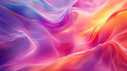 Fototapeta premium Elegant 3D colorful background featuring soft, abstract patterns and bright colors, creating a soothing visual