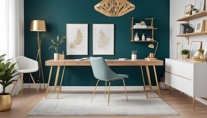 Photo interior modern design room 3d illustration