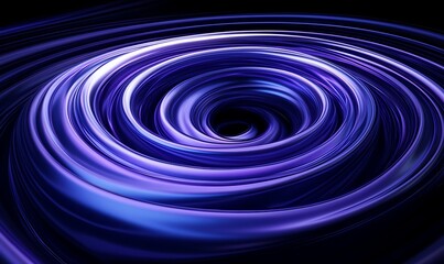 A mesmerizing abstract swirl of purple and blue tones, suggesting motion and energy, perfect for backgrounds, tech designs, and artistic projects,