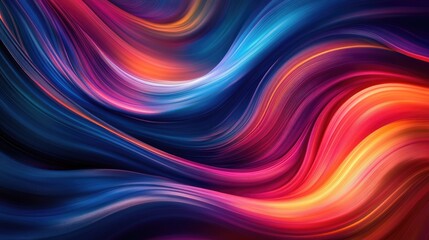 Fototapeta premium Gorgeous 3D colorful background with flowing, wavy patterns and bright, vivid colors creating a striking visual appeal