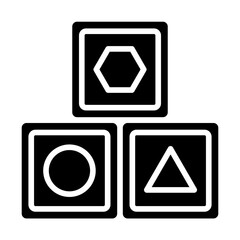 block alphabet glyph icon