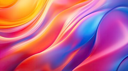 Obraz premium Stunning 3D colorful background featuring abstract, flowing lines and bright, vivid hues, ideal for visual projects