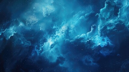 Fototapeta premium Abstract blue background, curvy blue pattern background, Technology, defocused blue gradient.