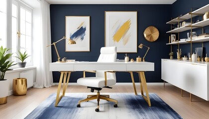 Photo interior modern design room 3d illustration