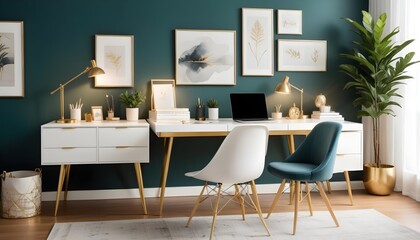 Photo interior modern design room 3d illustration