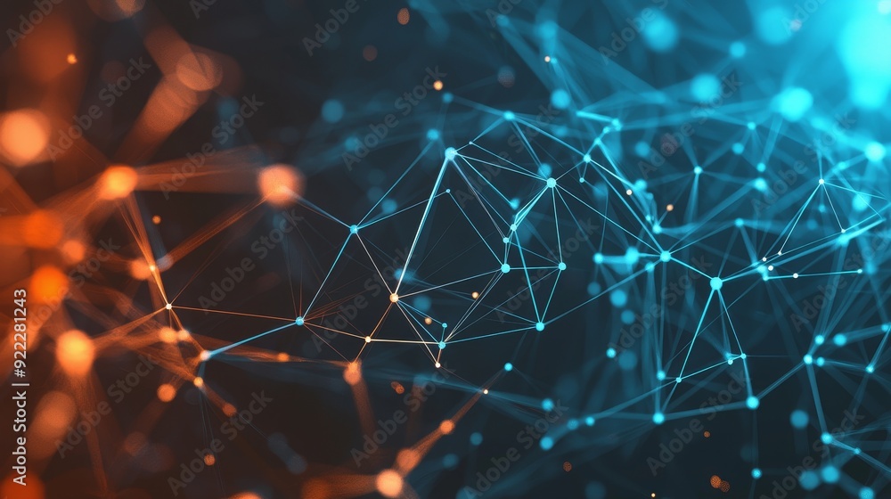 Aufkleber data search technology concept and copy space on a digital 3d abstract background