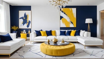 Photo interior modern design room 3d illustration