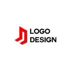 colorful business company simple logo design