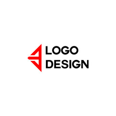 colorful business company simple logo design