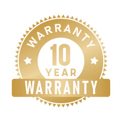 10 Year Warranty | Warranty | Icon | Vector
