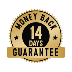 14 Days Money Back Guarantee | Money Back | Icon | Vector