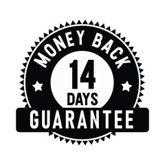 14 Days Money Back Guarantee | Money Back | Icon | Vector