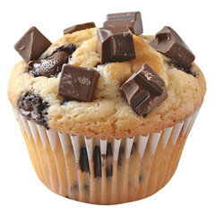 Muffin with Melting Chocolate Chunks