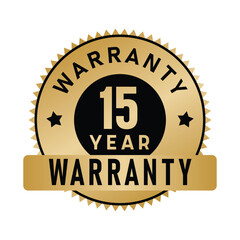 15 Year Warranty | Warranty | Icon | Vector
