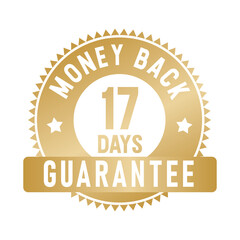 17 Days Money Back Guarantee | Money Back | Icon | Vector