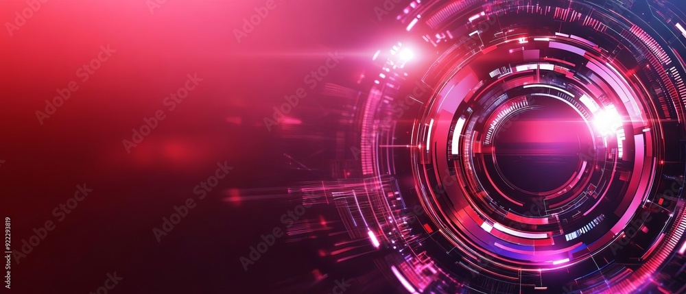 Poster unleashing digital innovation a sleek hightech background with striking visual elements for modern d
