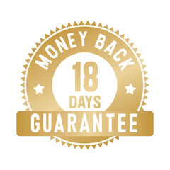 18 Days Money Back Guarantee | Money Back | Icon | Vector