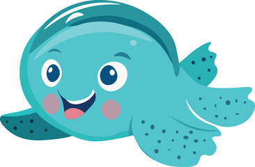 Fish. Cute fish illustration. Vector illustration