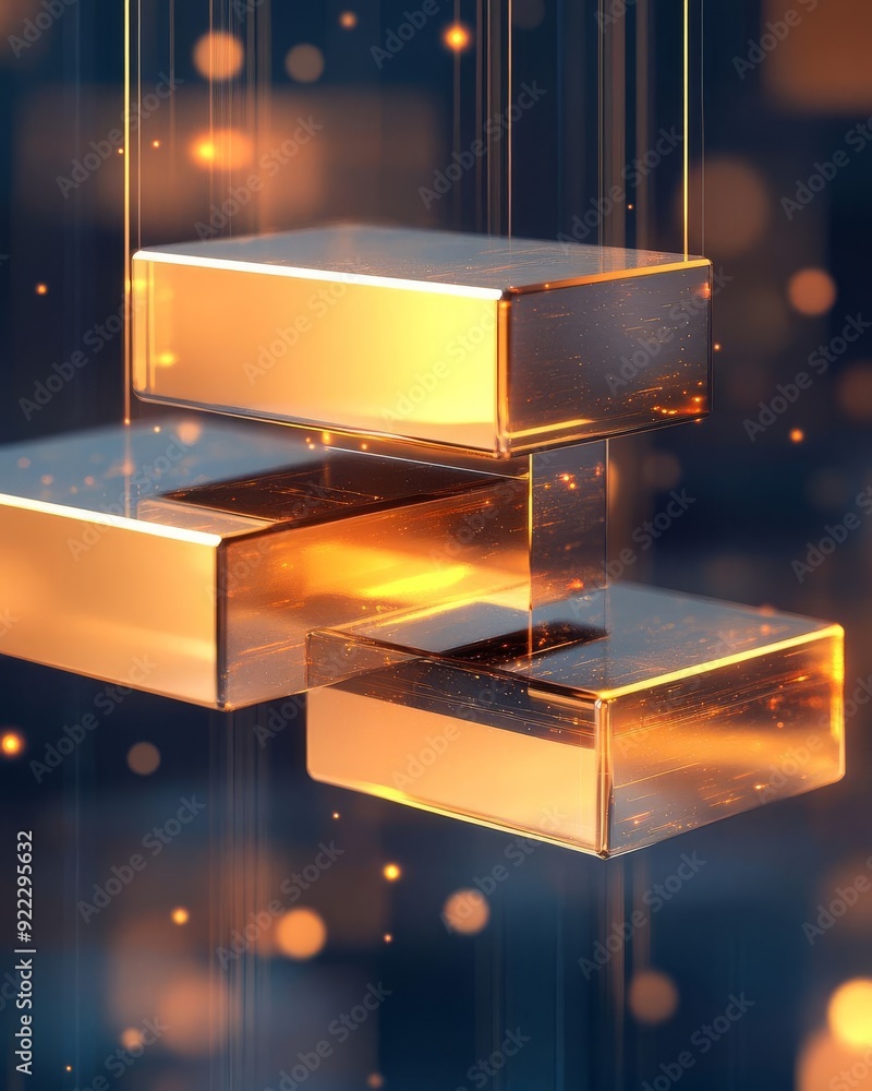 Aufkleber embracing digital transformation abstract layered visuals that capture the essence of modern technol