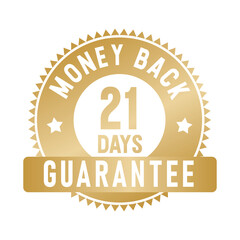 21 Days Money Back Guarantee | Money Back | Icon | Vector