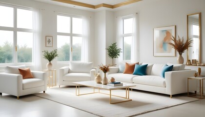 Photo interior modern design room 3d illustration