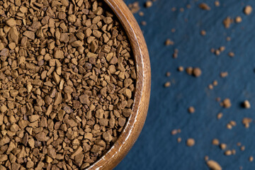 a large amount of fragrant instant coffee for making a drink