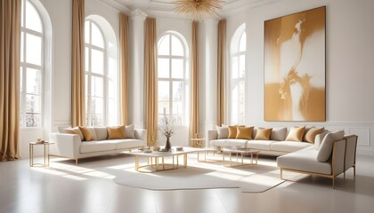 Photo interior modern design room 3d illustration