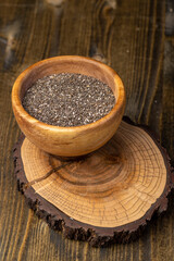 black and white chia seeds for a healthy diet