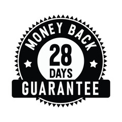 28 Days Money Back Guarantee | Money Back | Icon | Vector