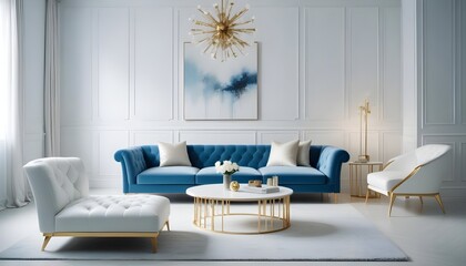 Photo interior modern design room 3d illustration