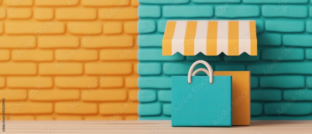 Poster secure ecommerce platform concept with authentication in , selective focus, and quality for online b