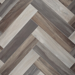 High-Resolution Herringbone Patterned Wooden Tile Background with Natural Earth Tones