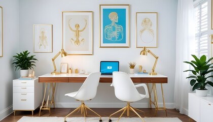 Photo interior modern design room 3d illustration