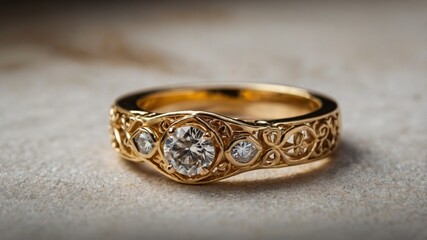 Jewelry wedding ring couple ring gold diamond gemstone antique.