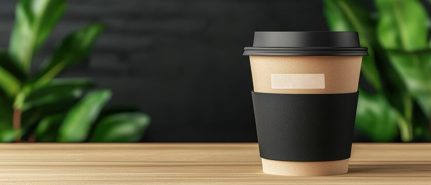 Modern Coffee Shop Loyalty Card Program Promotion with Copy Space, Quality