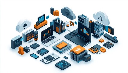 Fototapeta premium Smart Device Integration for Enhanced Document Management Efficiency