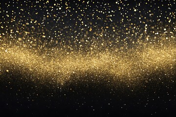 Obraz premium Abstract gold shiny Sparkling Lights Festive background with texture for celebration, banner, party